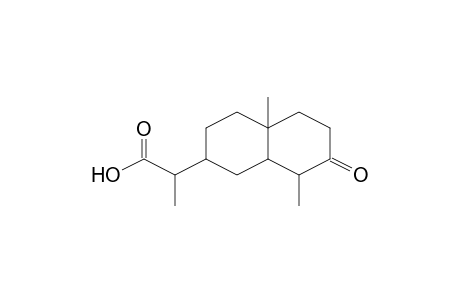 2-NAPHTHALENEACETIC ACID, DECAHYDRO-alpha,4A,8-TRIMETHYL-7-OXO-, [2R-[2alpha(S*),4Aalpha,8alpha,8Aalpha]]-