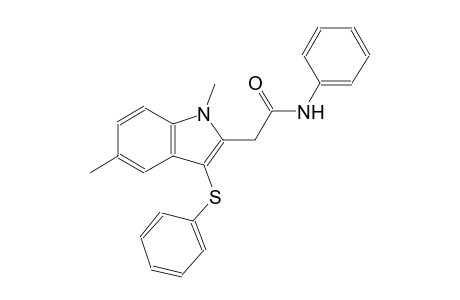 2-[1,5-dimethyl-3-(phenylsulfanyl)-1H-indol-2-yl]-N-phenylacetamide