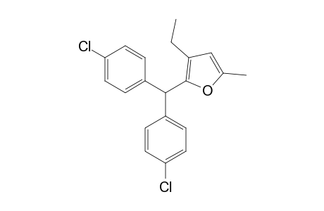 2-[BIS-(4-CHLOROPHENYL)-METHYL]-3-ETHYL-5-METHYLFURAN