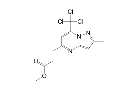 METHYL-3-[2-METHYL-7-(TRICHLOROMETHYL)-PYRAZOLO-[1,5-A]-PYRIMIDIN-5-YL]-PROPANOATE