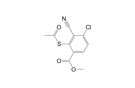 Methyl-2-acetylthio-3-cyano-4-chlorobenzoate