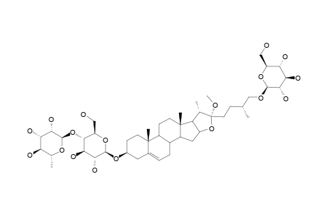 (3-BETA,22-ALPHA,25R)-26-(BETA-D-GLUCOPYRANOSYLOXY)-22-METHOXYFUROST-5-EN-3-YL-O-6-DEOXY-ALPHA-L-RHAMNOPYRANOSYL-(1->4)-BETA-D-GLUCOPYRANOSIDE