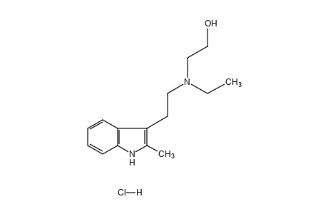 2-{ethyl[2-(2-methylindol-3-yl)ethyl]amino}ethanol, monohydrochloride