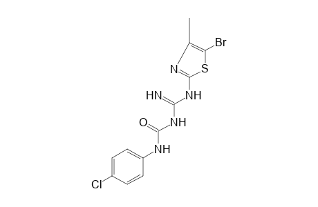 1-[N-(5-bromo-4-methyl-2-thiazolyl)amidino]-3-(p-chlorophenyl)urea