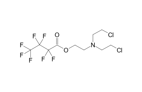 2-(bis(2-chloroethyl)amino)ethyl 2,2,3,3,4,4,4-heptafluorobutanoate