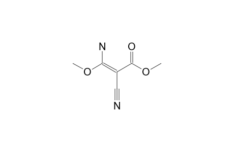 (E)-3-amino-2-cyano-3-methoxy-acrylic acid methyl ester