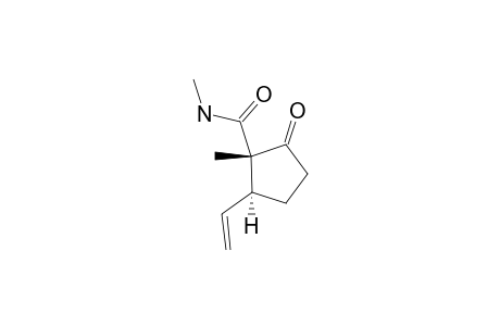 trans-N,1-Dimethyl-2-oxo-5-vinylcyclopentane-1-carboxamide