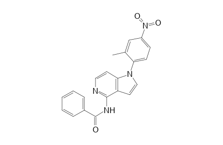 N-(1-(2-methyl-4-nitrophenyl)-1H-pyrrolo[3,2-c]pyridin-4-yl)benzamide