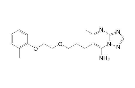 [1,2,4]Triazolo[1,5-a]pyrimidin-7-amine, 5-methyl-6-[3-[2-(2-methylphenoxy)ethoxy]propyl]-