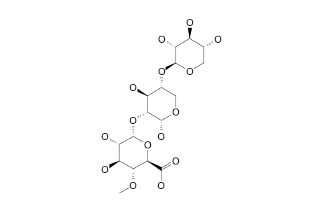 2-O-(4-O-METHYL-ALPHA-D-GLUCOPYRANOSYLURONIC-ACID)-4-O-(BETA-D-XYLOPYRANOSYL)-ALPHA-D-XYLOPYRANOSIDE;AOS-2-ALPHA