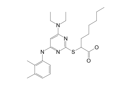 (2-[3-(DIETHYLAMINO)-5-(2,3-DIMETHYLPHENYLAMINO)-PHENYLTHIO]-OCTANOIC-ACID