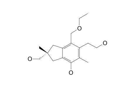 RUSSUJAPONOL-J;7-ETHOXY-6-(2-HYDROXYETHYL)-2-HYDROXYMETHYL-2,5-DIMETHYL-INDAN-4-OL