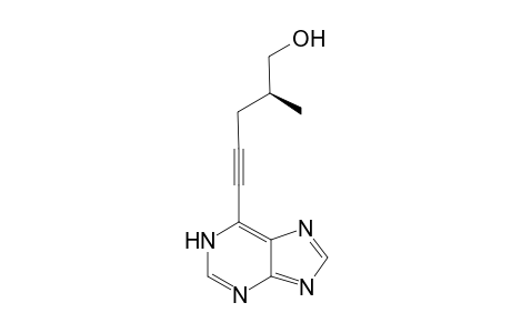 (2S)-2-methyl-5-(7H-purin-6-yl)-4-pentyn-1-ol