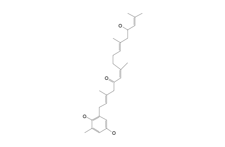 2-[(2'E,6'Z,10'E)-5'-Oxo-13'-hydroxy-3',7',11',15'-tetramethylhexadeca-2',6',10',14'-tetraenyl]-6-methylhydroquinone