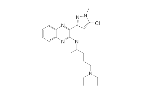 N4-[3-(5-CHLORO-1-METHYL-1H-3-PYRAZOLYL)-2-QUINOXALINYL]-N',N'-DIETHYL-1,4-PENTANEDIAMINE