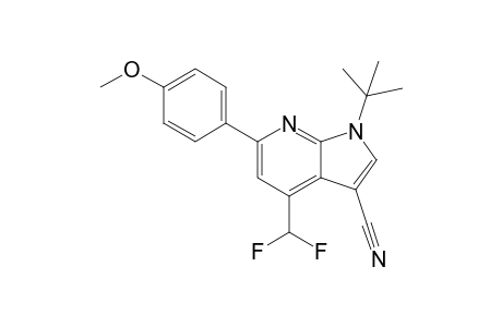 1-tert-Butyl-4-(difluoromethyl)-6-(4-methoxyphenyl)-1H-pyrrolo[2,3-b]pyridine-3-carbonitrile