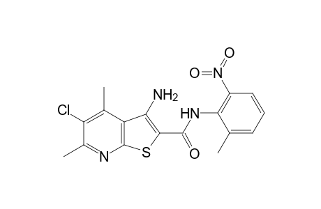 Thieno[2,3-b]pyridine-2-carboxamide, 3-amino-5-chloro-4,6-dimethyl-N-(2-methyl-6-nitrophenyl)-