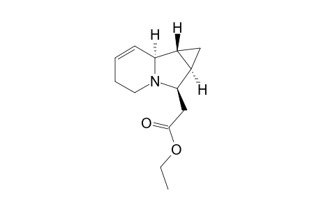 (1aR*2R*,7aS*,7bR*)-(+-)-2-(1a,2,4,5,7a,7b-Hexahydro-1H-cycloprop[a]indolizin-2-yl)ethanoic Acid Ethyl Ester