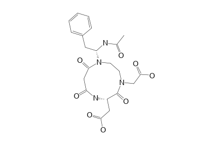 1,3-(S)-BIS-(CARBXYMETHYL)-9-[1'(S)-3'-ACETYLAMIDE-2'-PHENYLETHYL]-2,5,7-TRIOXO-1,4,8-TRIAZADECANE