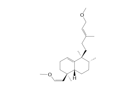 18A-HOMO-1(10),13E,18A(18)Z-ENT-HALIMATRIEN-15,18-DIOL-DIMETHYLETER