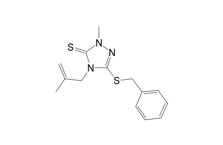 5-BENZYLMERCAPTO-2-METHYL-4-METHALLYL-1,2,4-TRIAZOLINE-3-THIONE