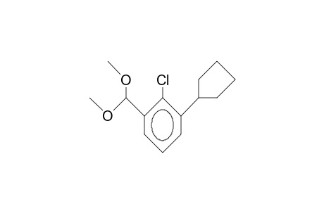 Benzene, 2-chloro-1-cyclopentyl-3-(dimethoxymethyl)-