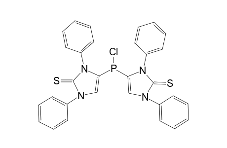 Bis (1,3-diphenyl-imidazole-2-thion-4-yl)-chlorophosphane