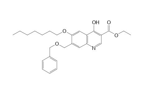 7-[(benzyloxy)methyl]-6-(heptyloxy)-4-hydroxy-3-quinolinecarboxylic acid, ethyl ester