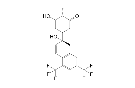 2-(5-Hydroxy-4-methyl-3-oxocyclohexyl)-4-(2,4-bistrifluoromethylphenyl)but-3-en-2-ol