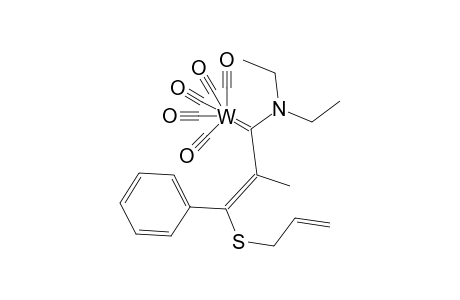 [(E)-3-(ALLYLTHIO)-1-(DIETHYLAMINO)-2-METHYL-3-PHENYL-2-PROPENYLIDENE]-PENTACARBONYLTUNGSTEN