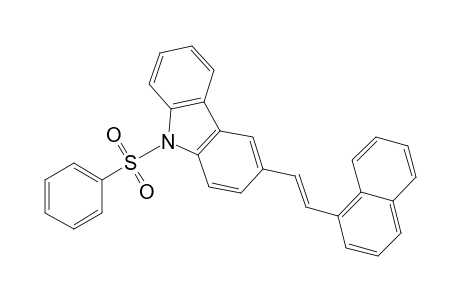 3-[(E)-2-naphthalen-1-ylethenyl]-9-(phenylsulfonyl)carbazole