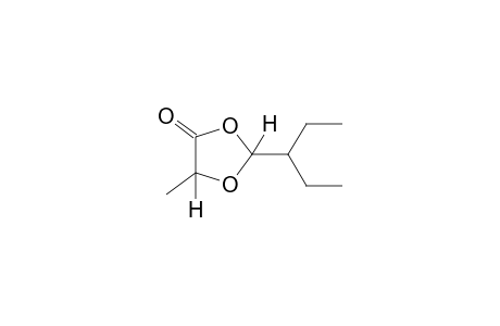 2-(1-ethylpropyl)-5-methyl-1,3-dioxolan-4-one