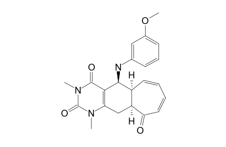 5-(3-METHOXYANILINO)-1,3-DIMETHYL-2,3,4,R-5,C-5A,10,C-10A,11-OCTAHYDRO-1H-CYCLOHEPTO-[G]-QUINAZOLINE-2,4,10-TRIONE