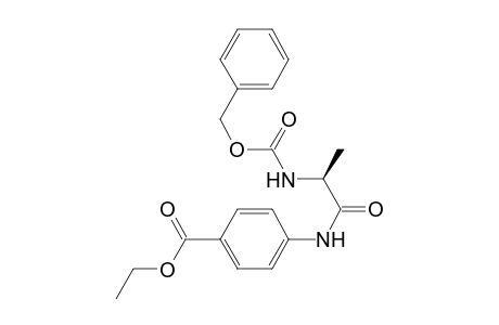 Benzoic acid, 4-[[1-oxo-2-[[(phenylmethoxy)carbonyl]amino]propyl]ami no]-, ethyl ester, (S)-