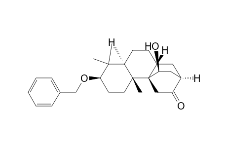 2H-2,4a-Ethanophenanthren-3(4H)-one, decahydro-12-hydroxy-4b,8,8-trimethyl-7-(phenylmethoxy)-, (2.alpha.,4a.alpha.,4b.beta.,7.beta.,8a.alpha.,10a.beta.,12S*)-(.+-.) -