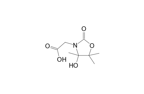 3-oxazolidineacetic acid, 4-hydroxy-4,5,5-trimethyl-2-oxo-