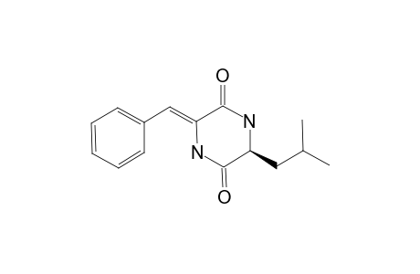 (3Z,6S)-3-BENZYLIDENE-6-ISOBUTYLPIPERAZINE-2,5-DIONE