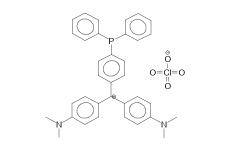 BIS(4-DIMETHYLAMINOPHENYL)-(4'-DIPHENYLPHOSPHINOPHENYL)CARBENIUMPERCHLORATE