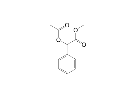 2-Methoxy-2-oxo-1-phenylethyl propionate