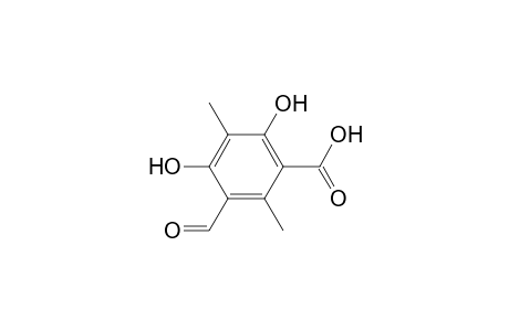 Benzoic acid, 3-formyl-4,6-dihydroxy-2,5-dimethyl-