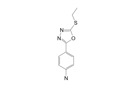 4-[5-(ETHYLTHIO)-1,3,4-OXADIAZOLE-2-YL]-ANILINE