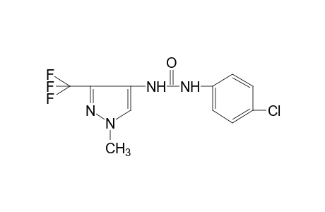 1-(p-chlorophenyl)-3-[1-methyl-3-(trifluoromethyl)pyrazol-4-yl]urea