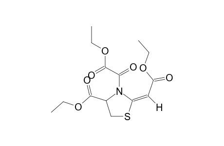 2-ETHOXYCARBONYLMETHYLENE-3-ETHOXYOXALYL-4-ETHOXYCARBONYL-1,3-THIAZOLIDINE