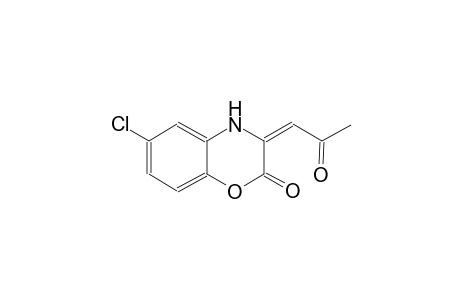 (3E)-6-chloro-3-(2-oxopropylidene)-3,4-dihydro-2H-1,4-benzoxazin-2-one