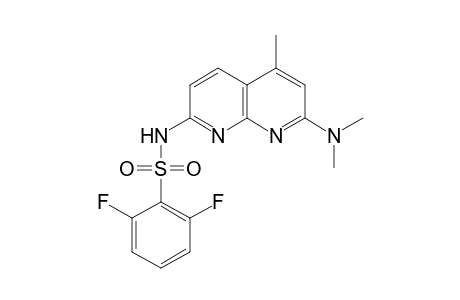 Benzenesulfonamide, N-[7-(dimethylamino)-5-methyl-1,8-naphthyridin-2-yl]-2,6-difluoro-