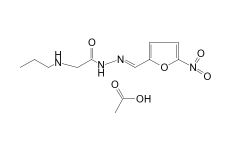 N-propylglycine, (5-nitrofurfurylidene)hydrazide, acetate (salt) 1:1