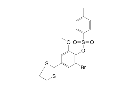 2-bromo-4-(1,3-dithiolan-2-yl)-6-methoxyphenol, p-toluenesulfonate