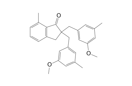 2,2-Bis(3-methoxy-5-methylbenzyl)-7-methyl-1-indanone