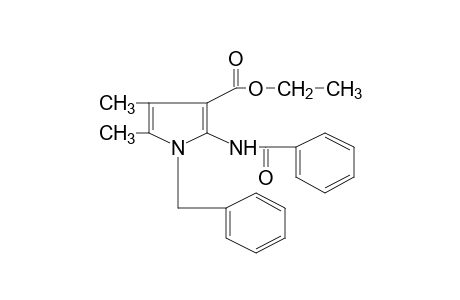 2-benzamido-1-benzyl-4,5-dimethylpyrrole-3-carboxylic acid, ethyl ester