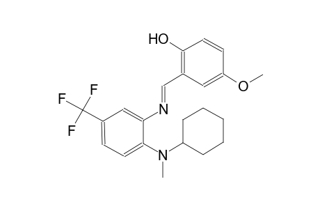 phenol, 2-[(E)-[[2-(cyclohexylmethylamino)-5-(trifluoromethyl)phenyl]imino]methyl]-4-methoxy-